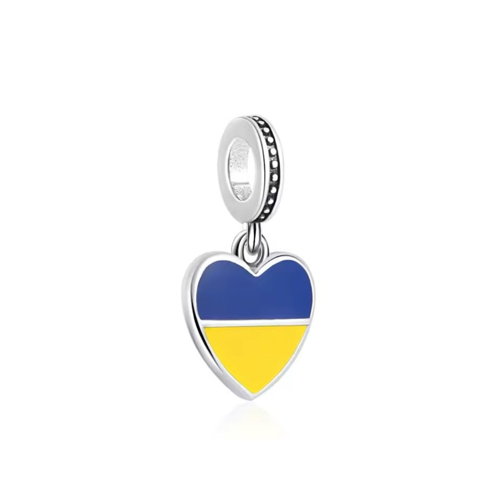 S925 Ukraine Heart Charm 🇺🇦
